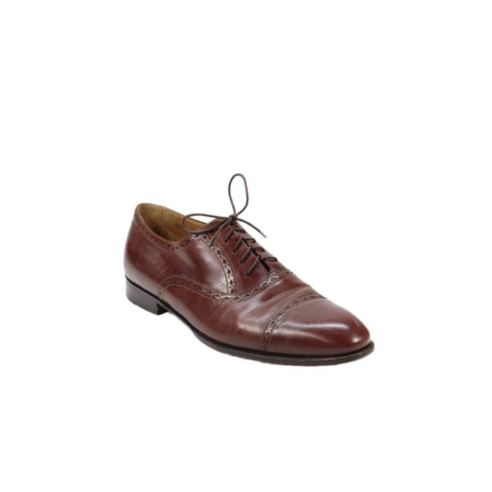 Santoni Mens Leather Lace Up Dress Shoe Loafers Brown Size 9 D